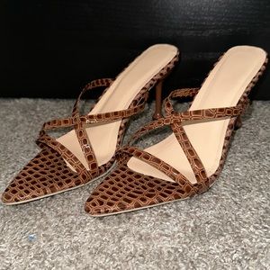 Brown small heels